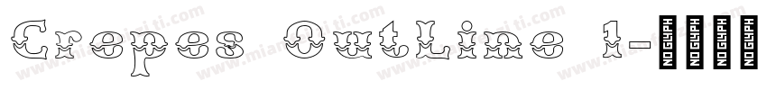 Crepes OutLine 1字体转换